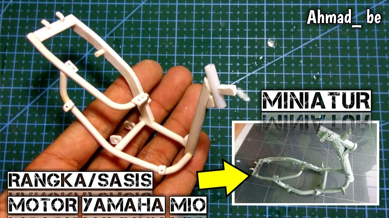Cara membuat sasis miniatur motor mio