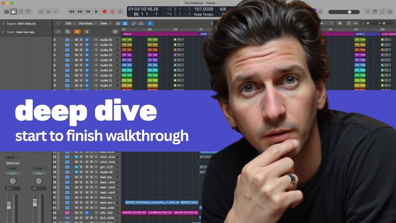 Producing a Radio-Ready Song in Logic Pro (start to finish walkthrough)