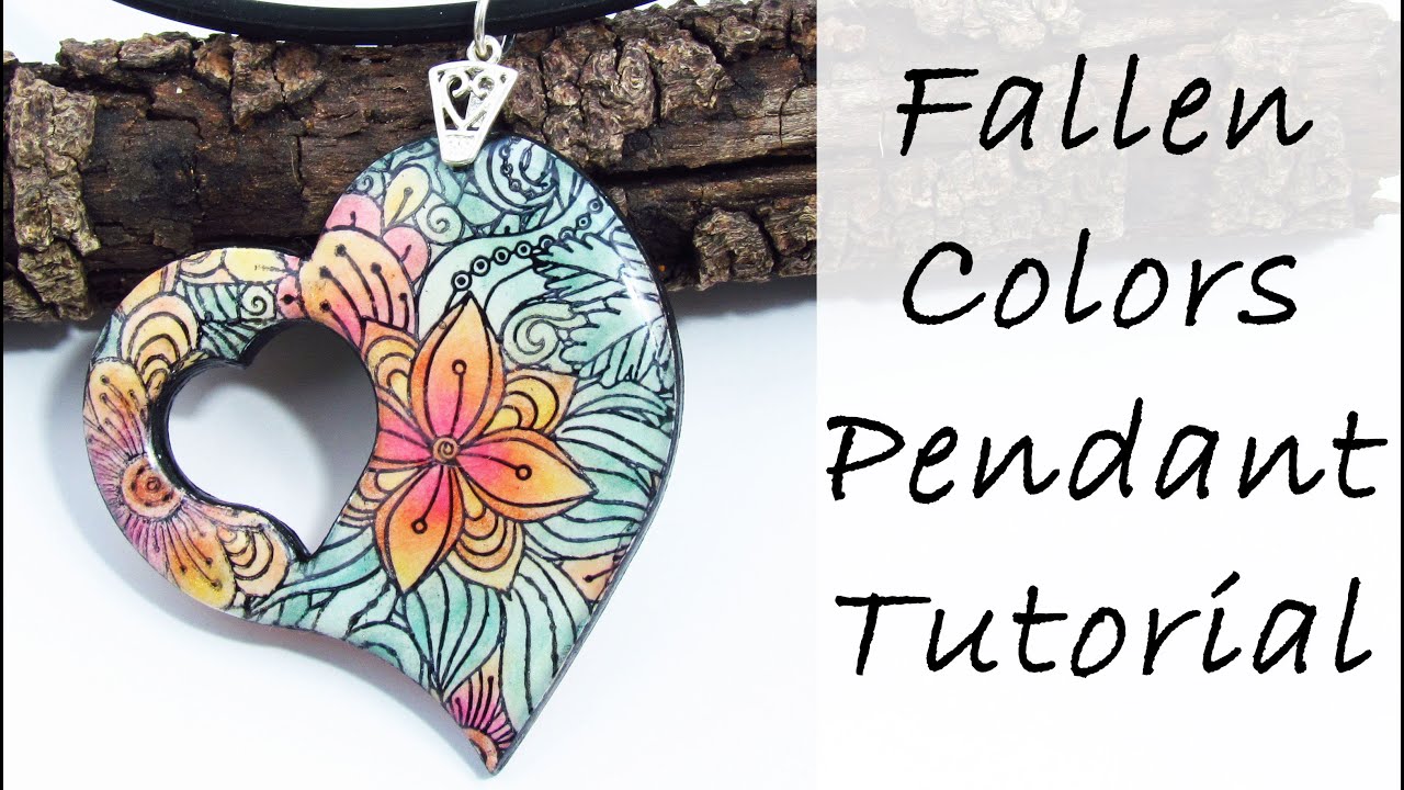 Polymer Clay Project: Fallen Colors Pendant Tutorial