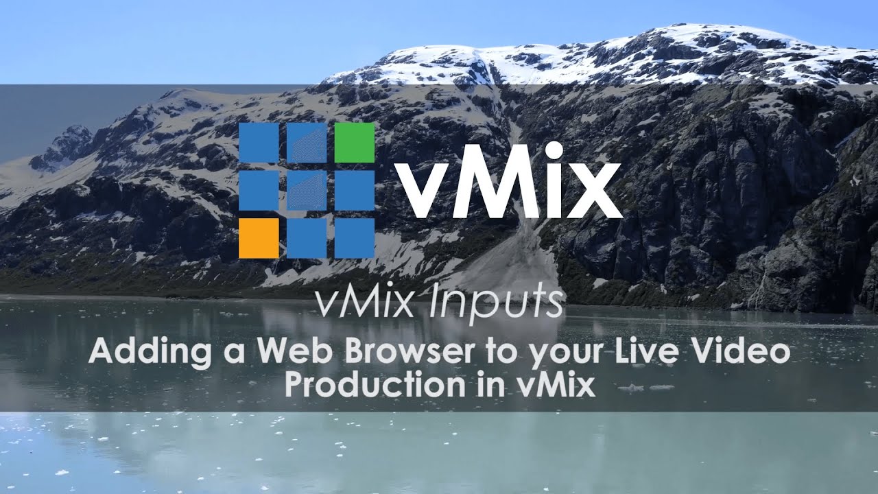 How to add a Web Browser to your live video production.