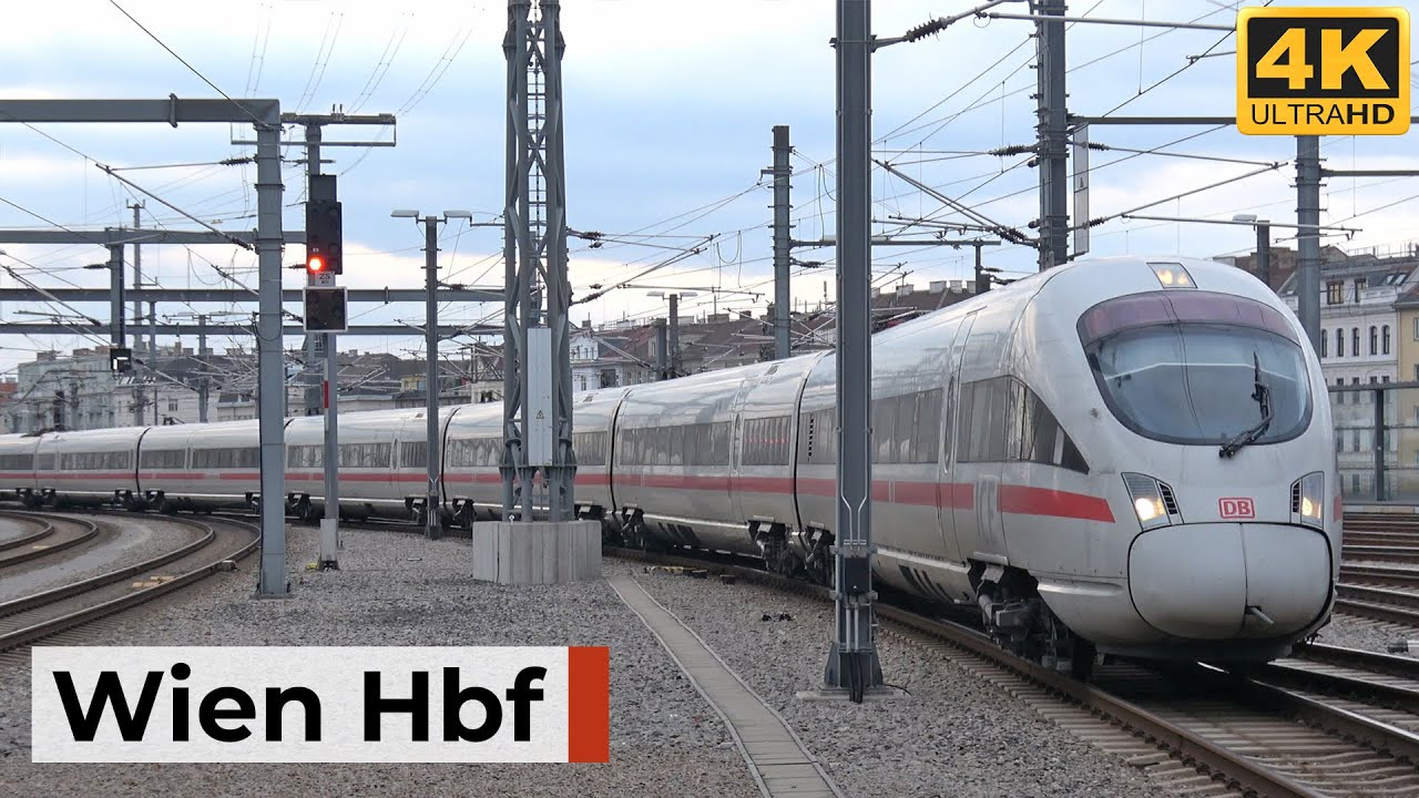 Wien Hbf 22.11.2025 - Internationaler Nachmittagsverkehr mit Railjets & ICE-Ankünften