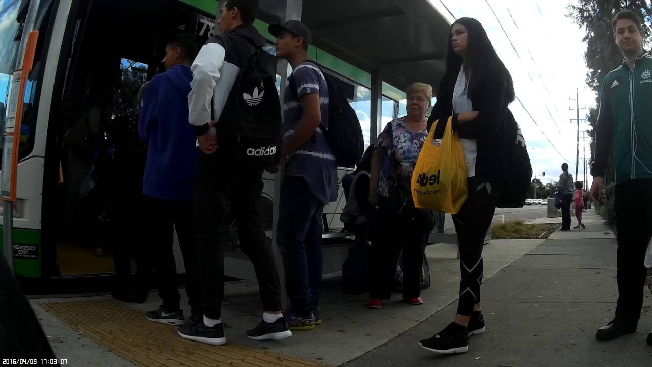 REC 0197 Boarding a bus at Northland Shopping Centre