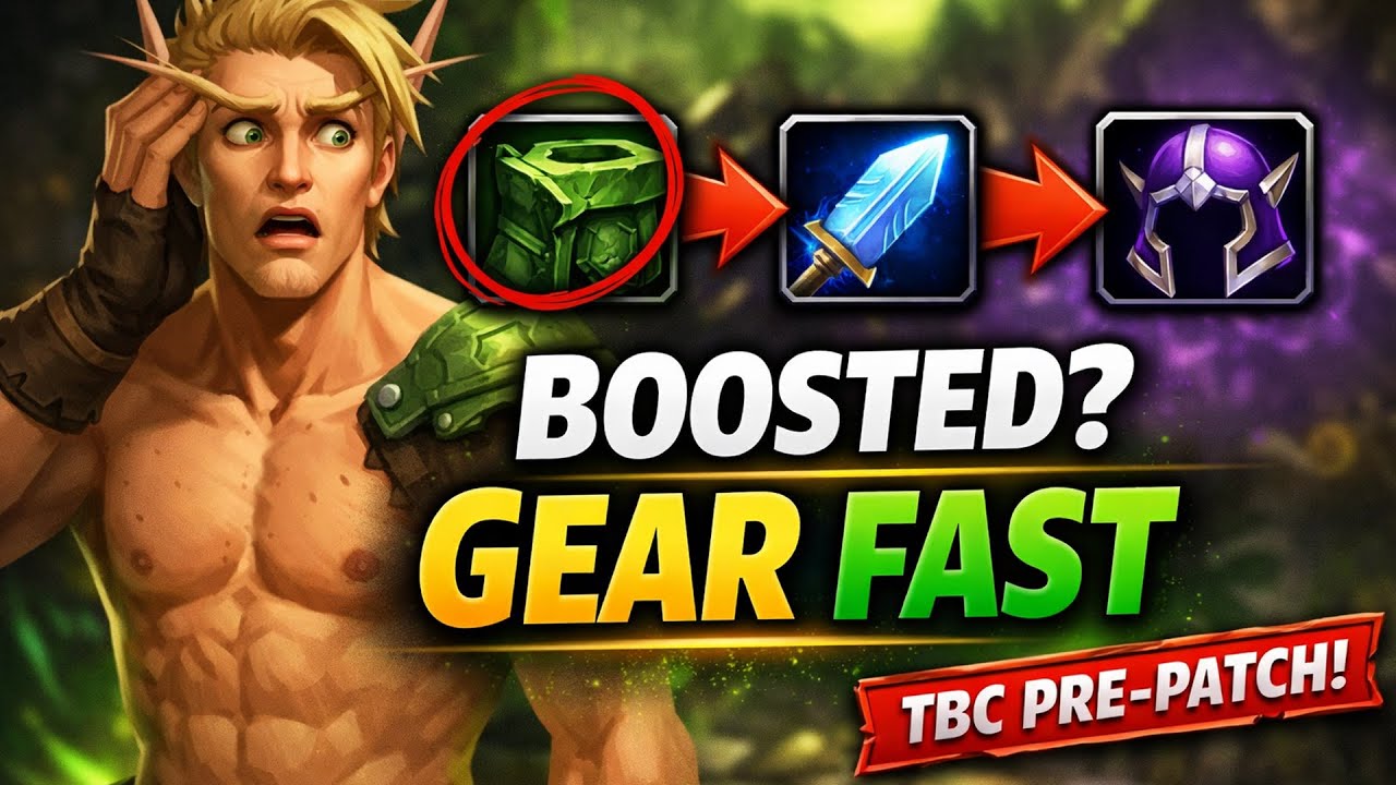 Gear Your Boosted Character FAST! | TBC Anniversary Pre-Patch