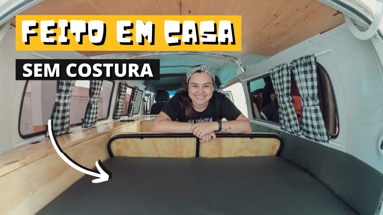 COLCHÃO PARA KOMBI - FEITO EM CASA E SEM COSTURA  | Kombichileira #ep62