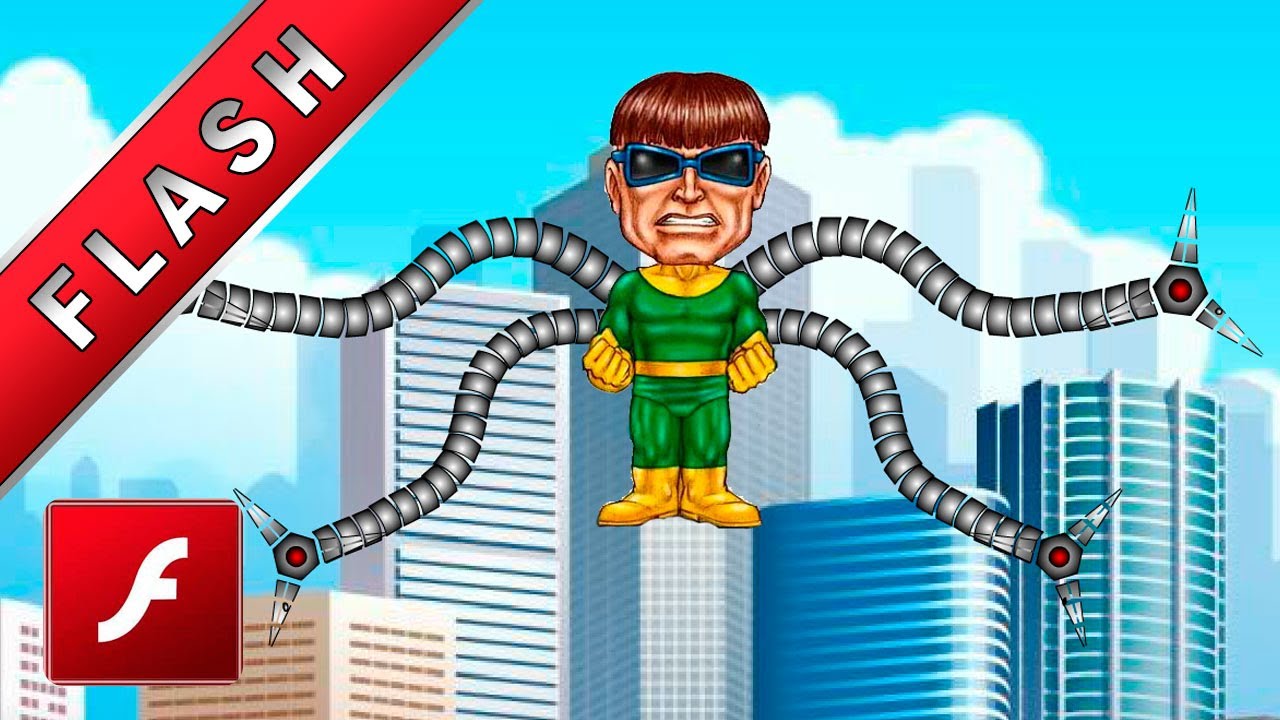 Animación Dr Octopus - Tutorial de adobe Flash - Herramienta hueso