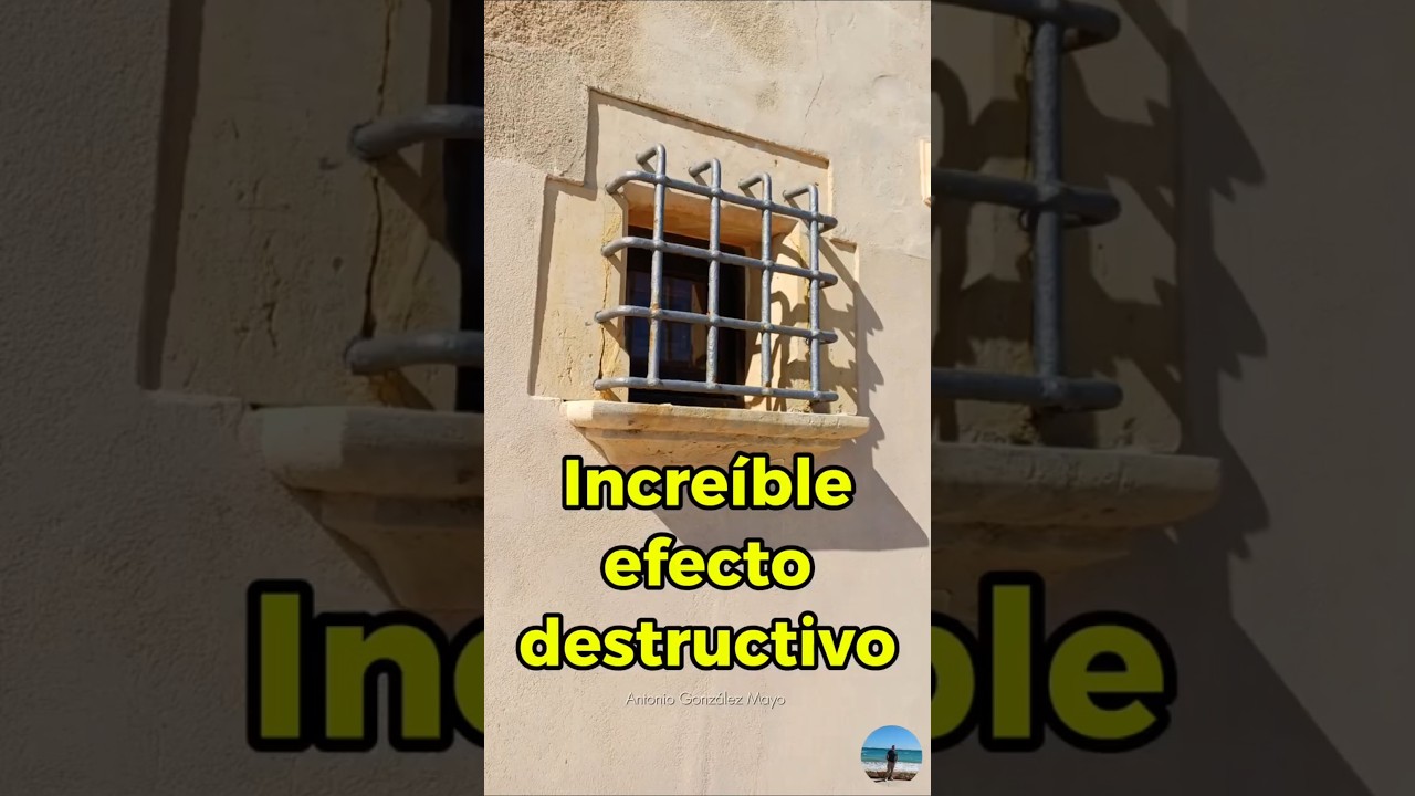 Incre&iacute;ble efecto destructivo en materiales de construcci&oacute;n.