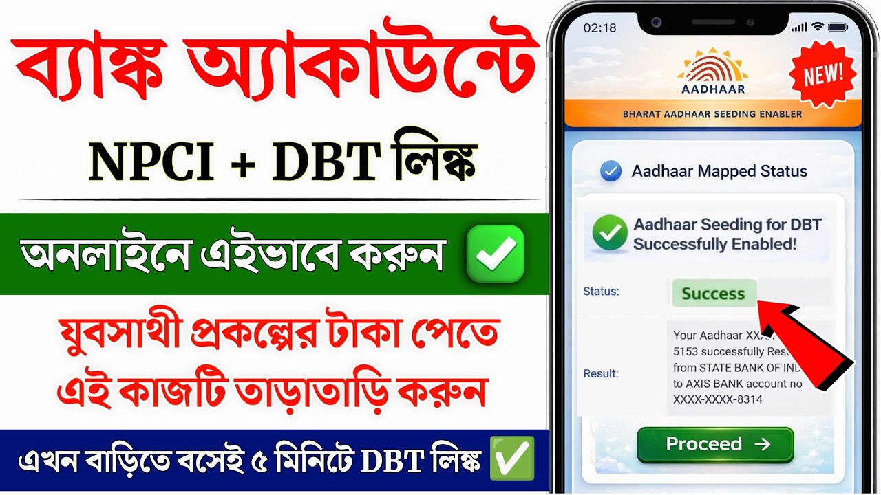NPCI DBT Link to Bank Account Online | NPCI DBT link kaise kare | Aadhar NPCI link to bank Account