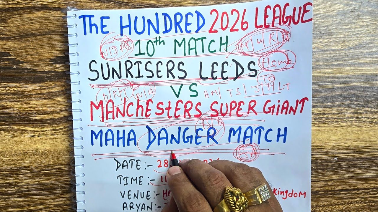 Manchester Super Giants vs Sunrisers Leeds The Hundred League Match 10 Prediction | MSG vs SUL Pr...