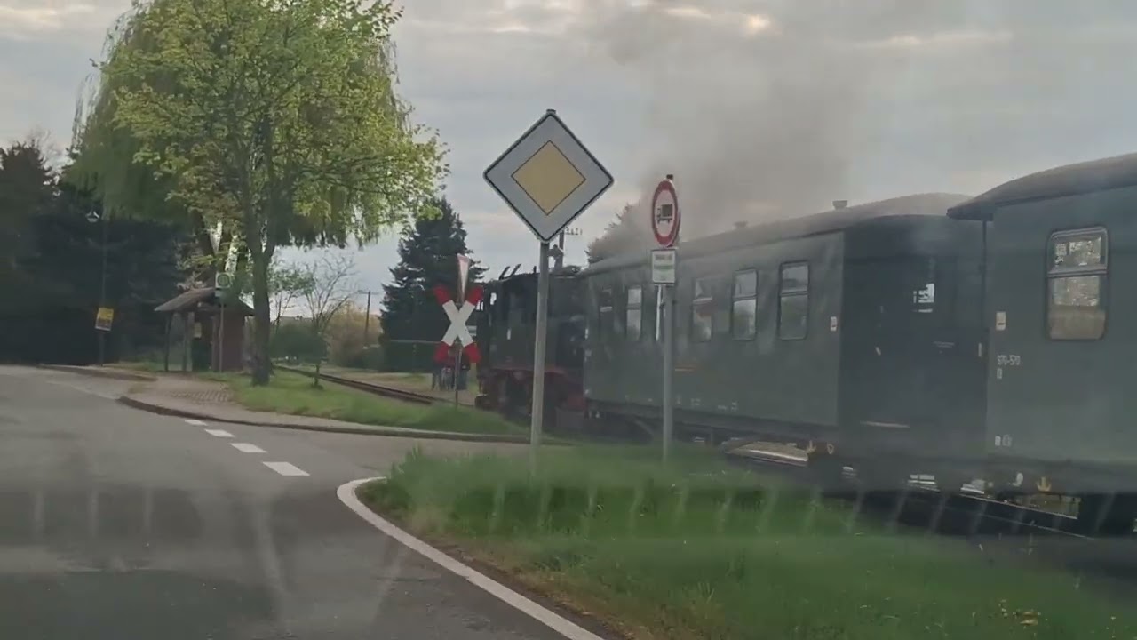 Wilder Robert auf Tour von Mügeln nach Oschatz 21.04.2025 #train #Zug #WilderRobert #Schmalspurbahn
