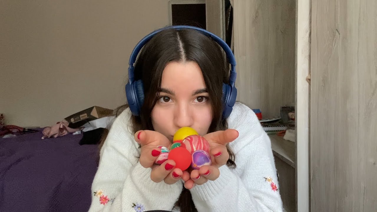 ASMR mi colección de pelotitas rebotadoras :D