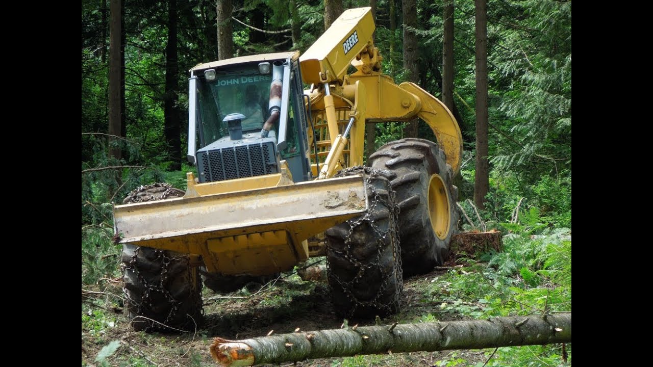 John Deere 648G Grapple Skidder  part 2