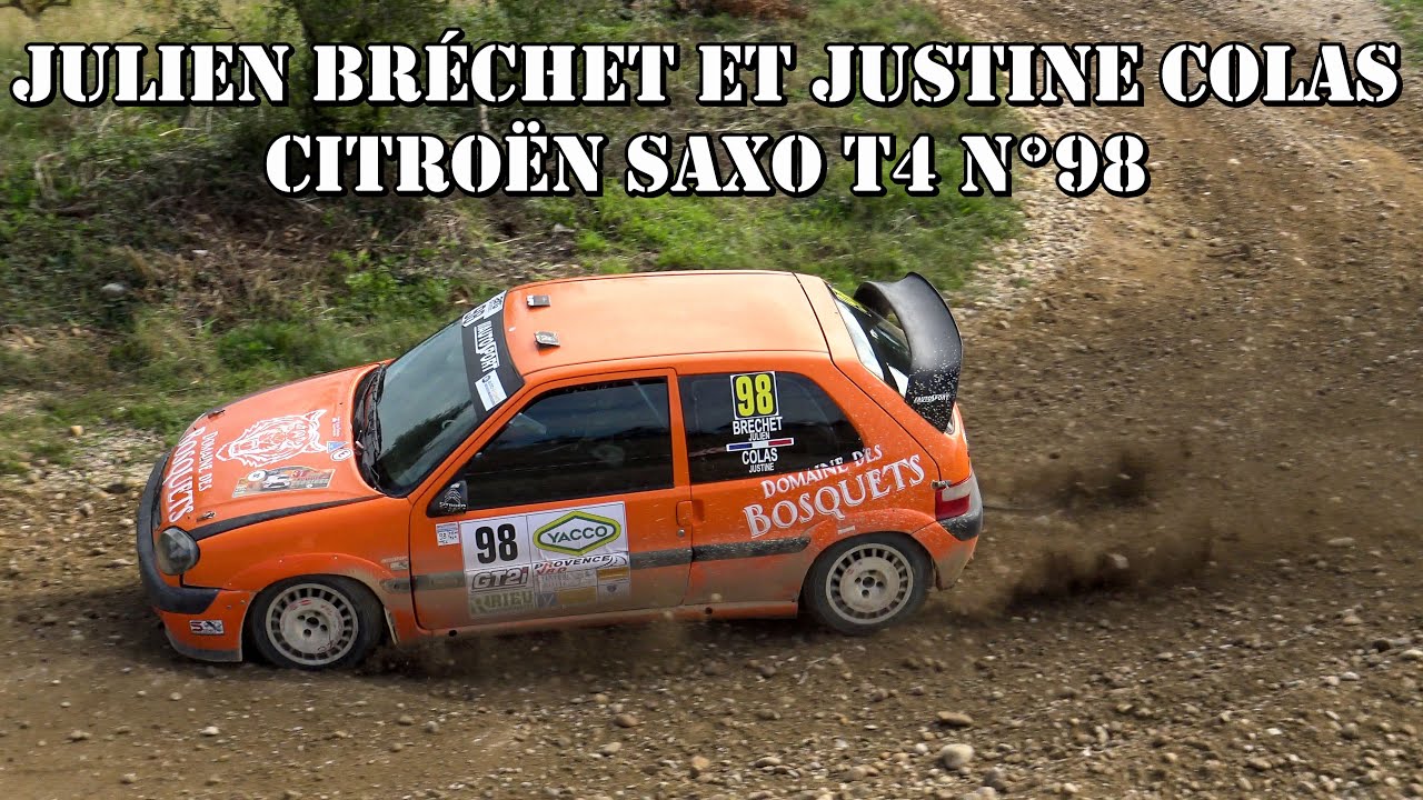 Rallye Terre de Vaucluse 2022 - Citroën Saxo T4 N°98 - Julien BRÉCHET et Justine COLAS