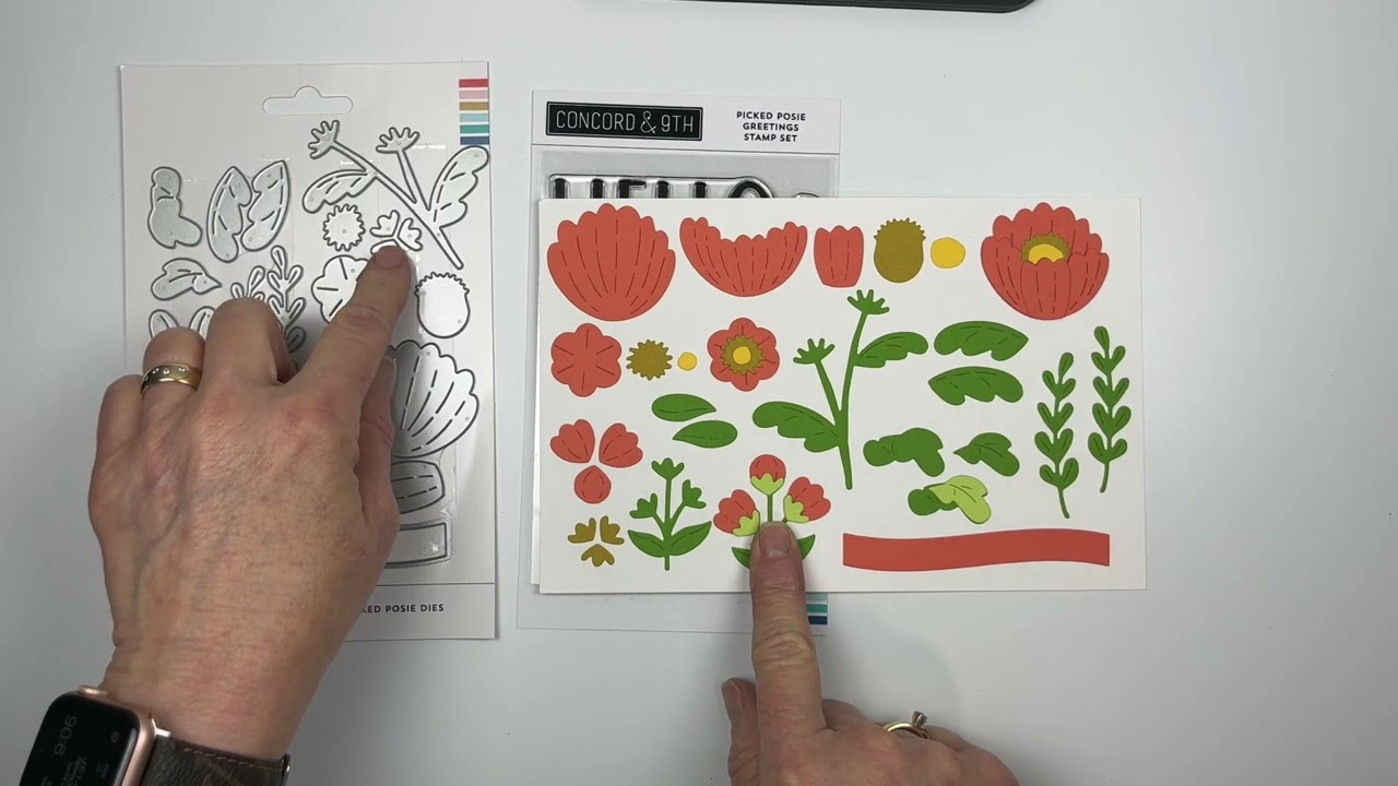 Picked Posie Greetings Stamps & Picked Posie Dies
