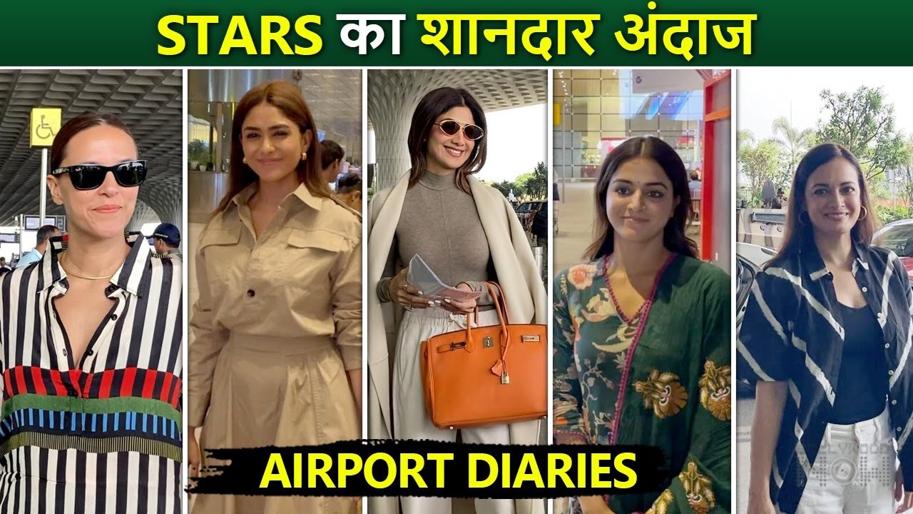 Celebrities Spotted At Mumbai Airport | Shilpa Shetty, Dia Mirza, Sunny Leone | Airport Diaries