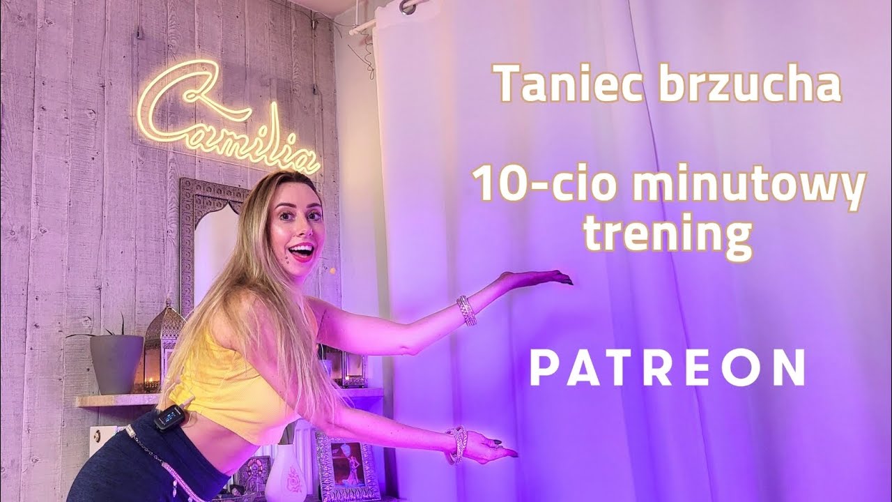 Sprawdź czy potrafisz! Taniec brzucha lekcja trening 10 min🧚🏼&zwj;♀️Akcenty biodrami, klatką, shimmy