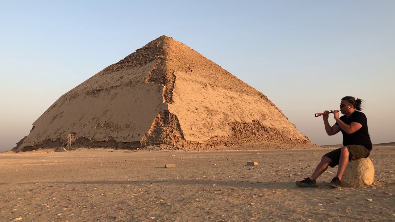 Playing Gralla in the Red Pyramid of Egypt - Lester Paredes