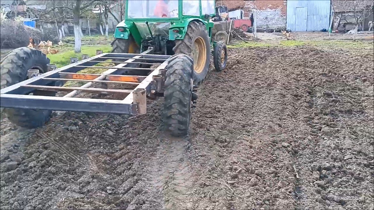 AM TERMINAT REMORCA, O CUPLĂM LA TRACTOR/ПРИЦЕП С ДВУМЯ КОЛЕСАМИ ЗА ТРАКТОРОМ!