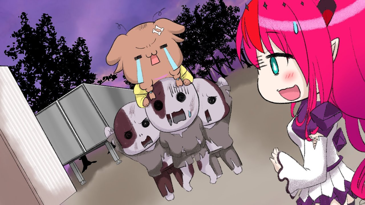 【手描き】初心者アイリスに燃やされる毛玉【hiro/切り抜き/Hololive】Eng:sub　Furball Korone being burned by beginner Iris