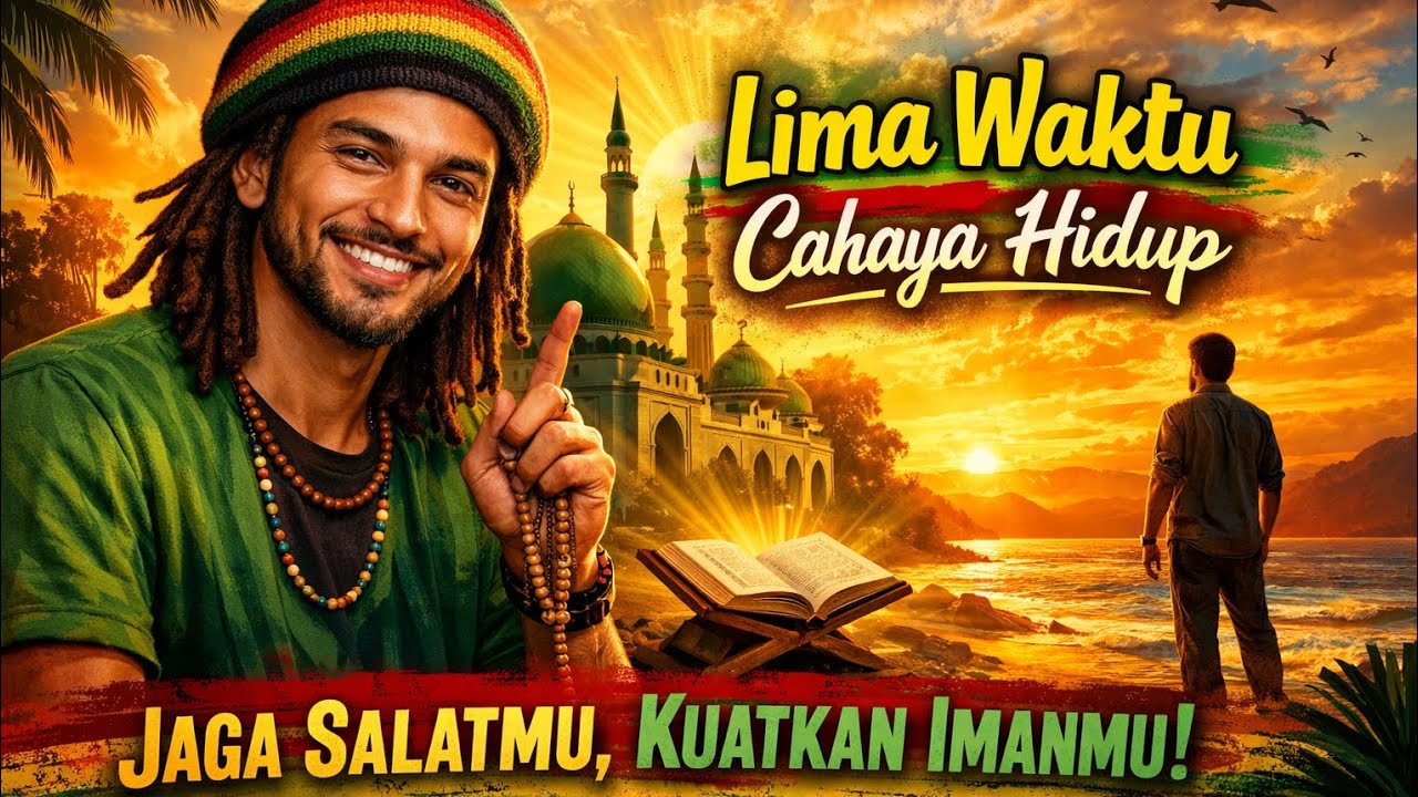 Lima Waktu Cahaya Hidup 🌅 | Lagu Reggae Islami Motivasi Jaga Salat 5 Waktu