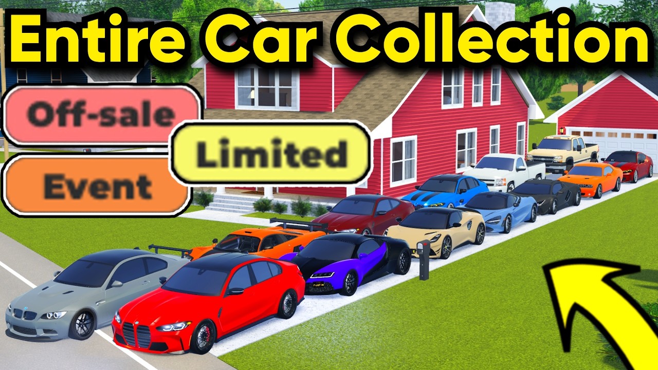 MY ENTIRE GREENVILLE CAR COLLECTION IN ROBLOX GREENVILLE!