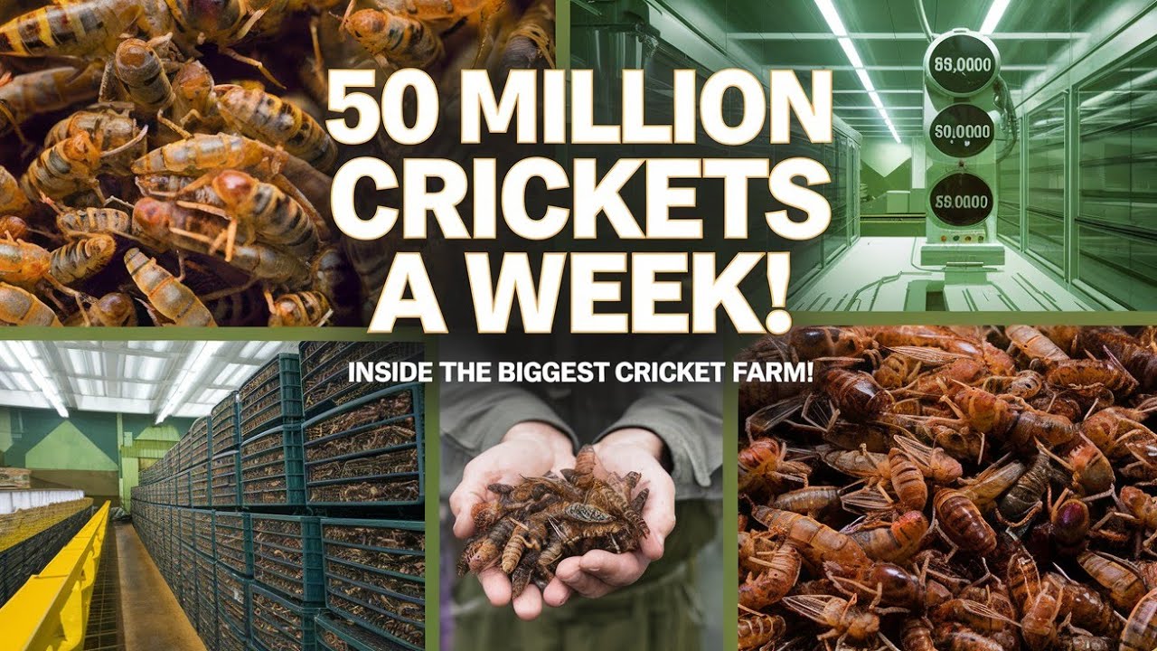 How North America's Largest Cricket Farm Harvests 50 Million a Week#CricketFarming #ProteinSource#us