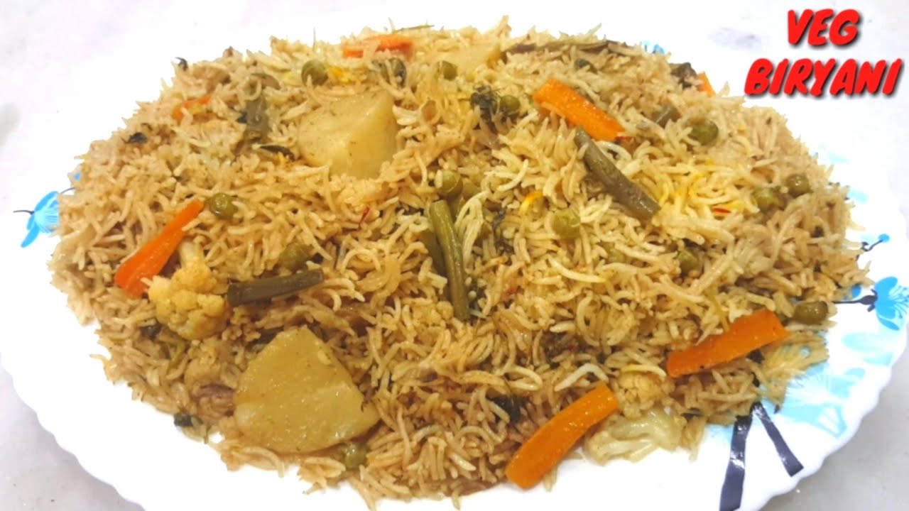 Instant Veg Biryani In Pressure Cooker | Quick & Easy Homemade Vegetable Biryani