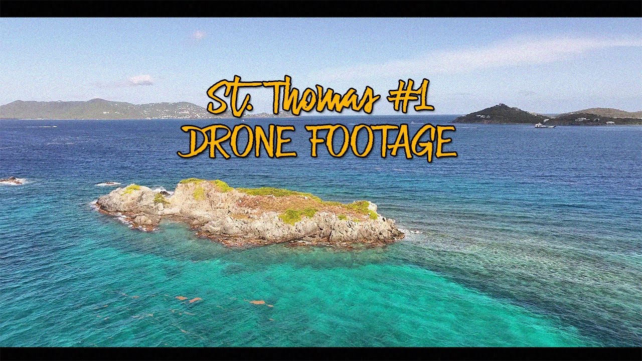 Saint Thomas la Joya de las Islas virgenes . Drone footage 4K 80’s songs Regge style 🎵 