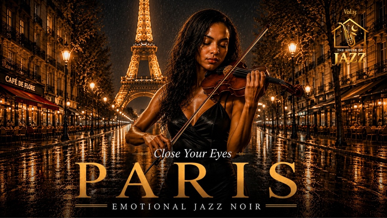 PARIS Emotional Jazz Noir with Accordion & Strings | Close Your Eyes Vol.15