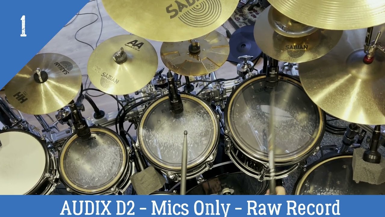 NO TALKING  Audix D2 - E-604 - MD-421 - Full Compare (use headphones or audio monitors)
