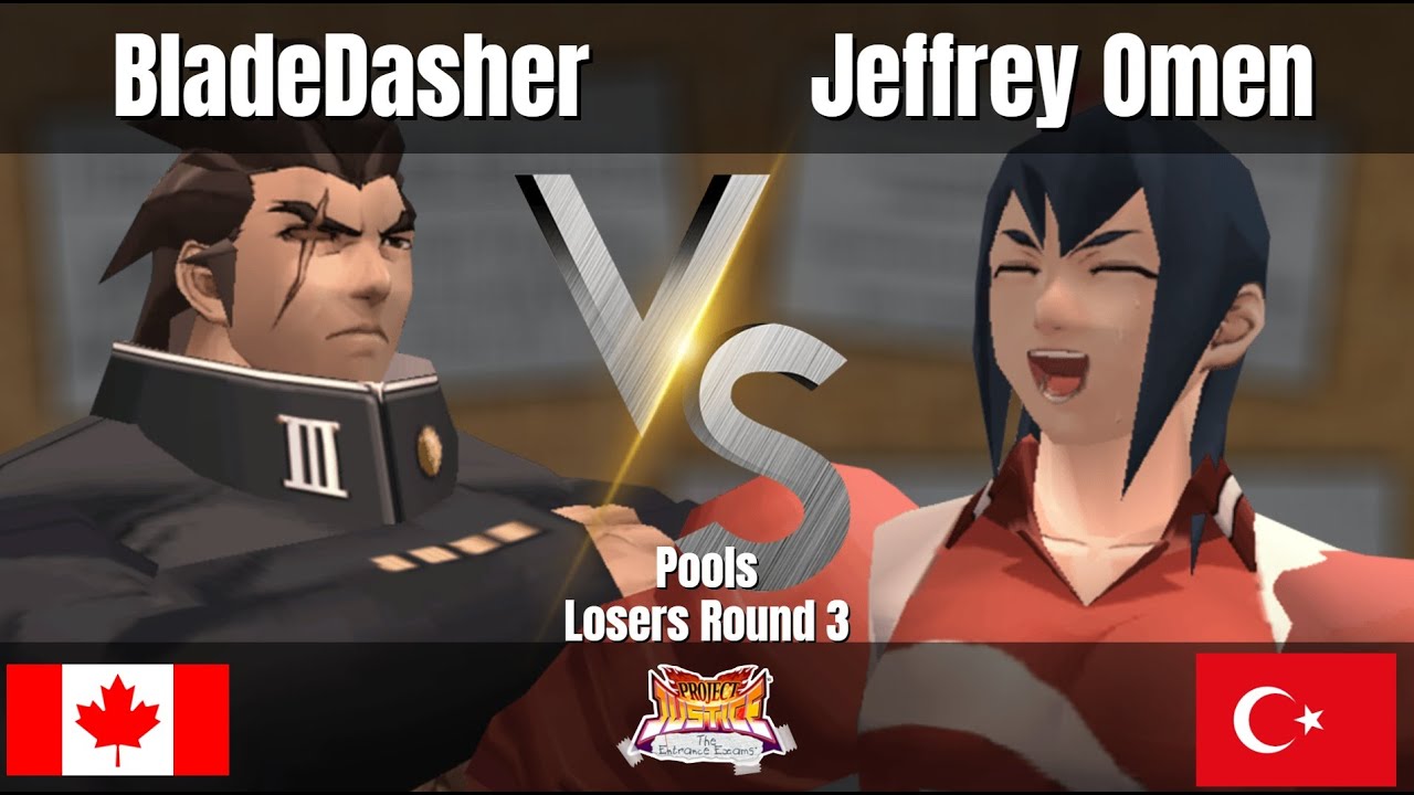BladeDasher (Daigo) vs Jeffrey Omen (Natsu) - Project Justice Entrance Exams Tournament Loser Round3