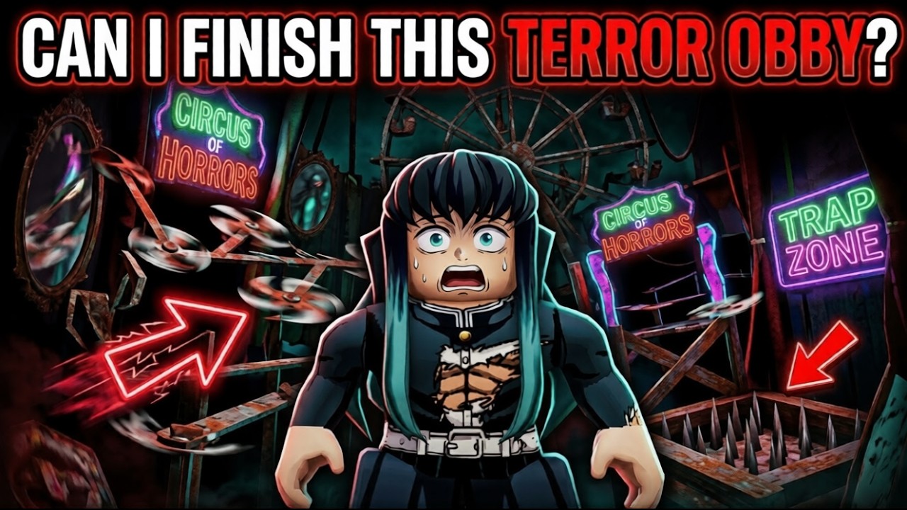Can I Finish This Terror Obby? | Carnival Of Terror Roblox | Katsuki Mui