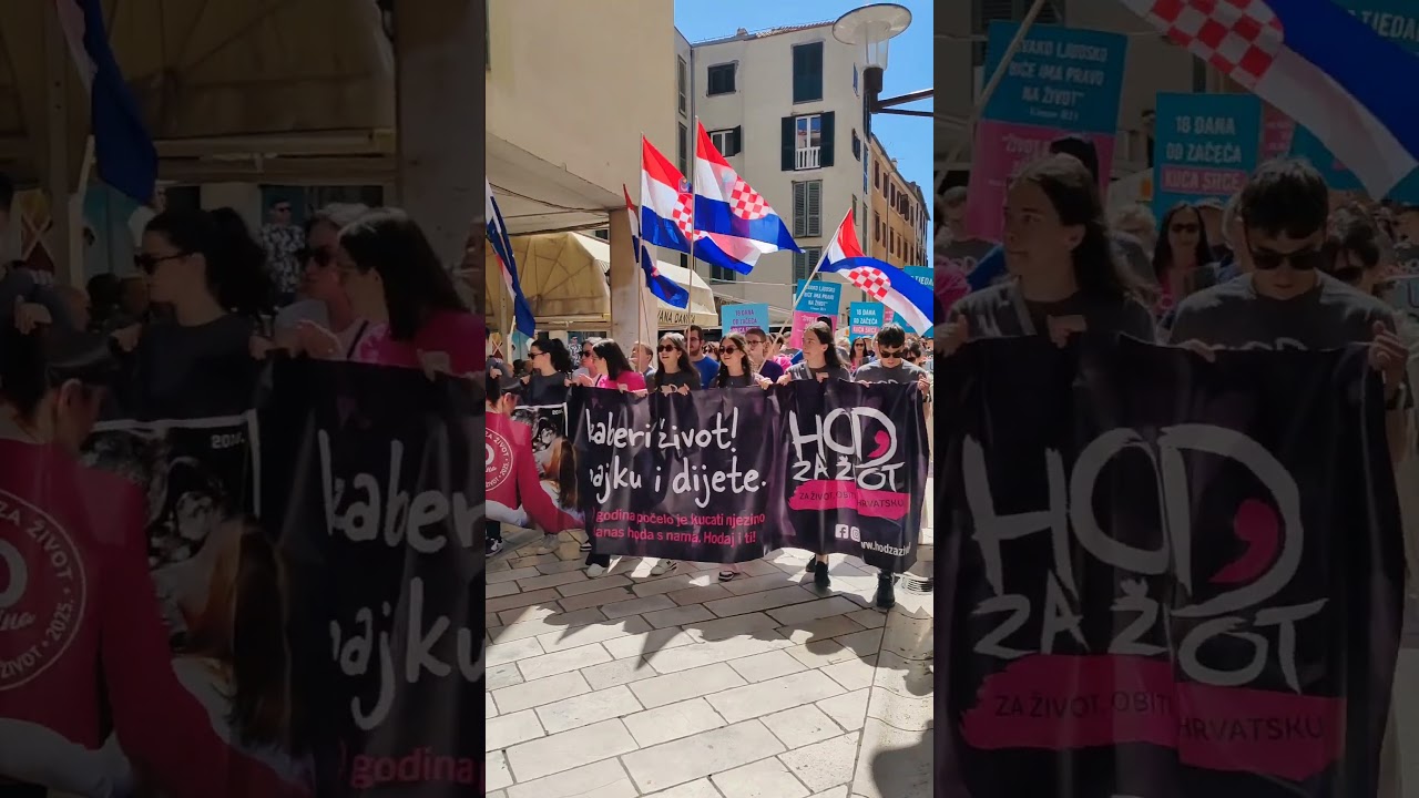 Hod za život Zadar 24.5.'25 #zadar #shorts #croatia #hodzaživot #marchforlife #reaction #croatia2025