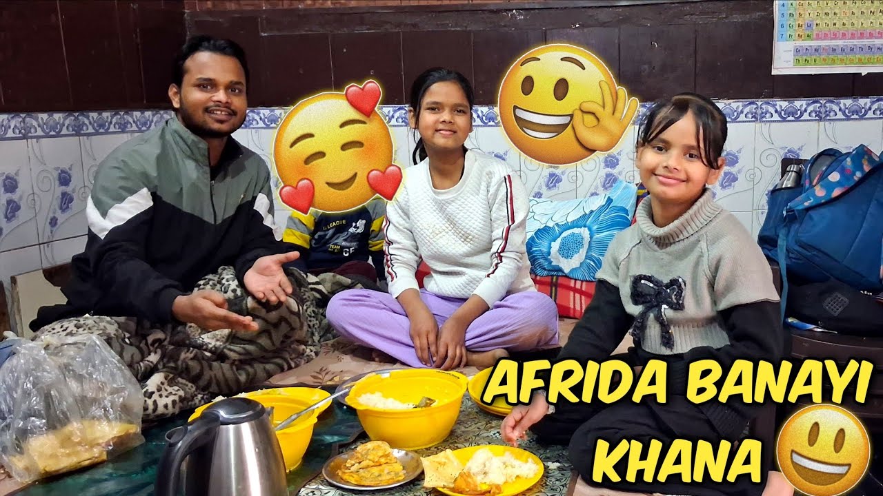 First Time Afrida Ne Banaya Itna Saara   Khana !
