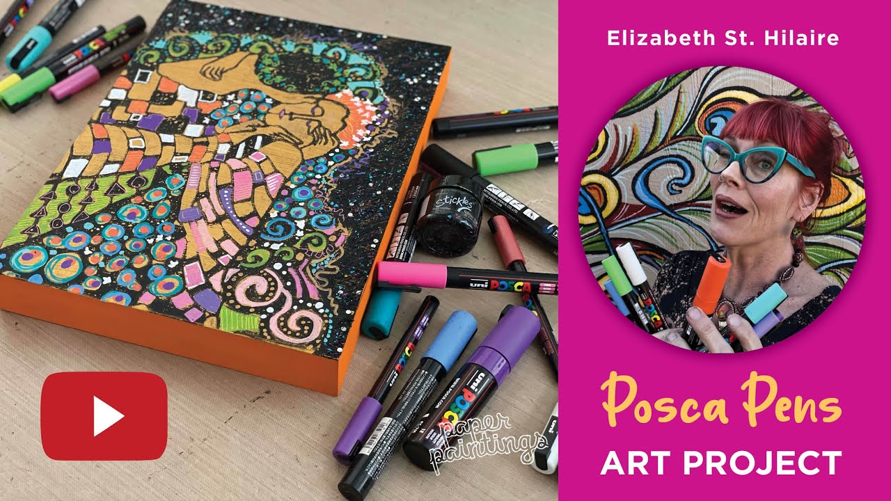 Художественный проект Posca Paint Pen с поцелуем Климта – Учебные материалы