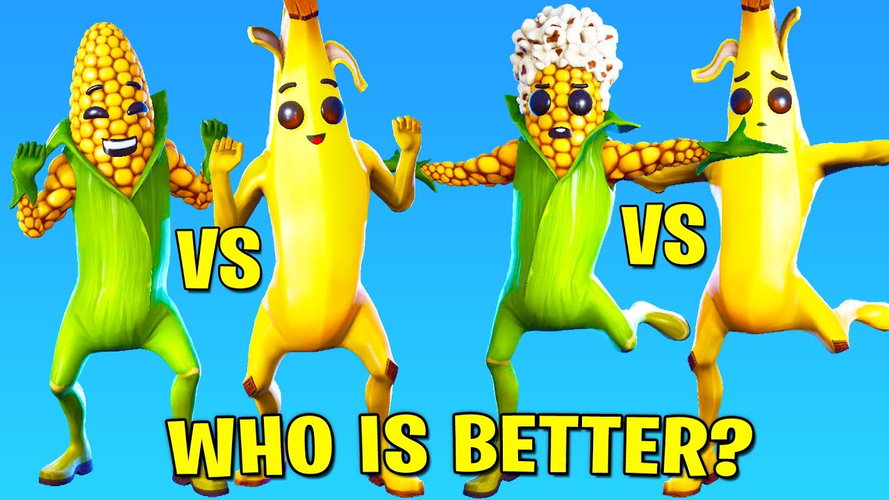Fortnite Dance Battle: Cobb vs Peely (Corn vs Banana Skins Battle)