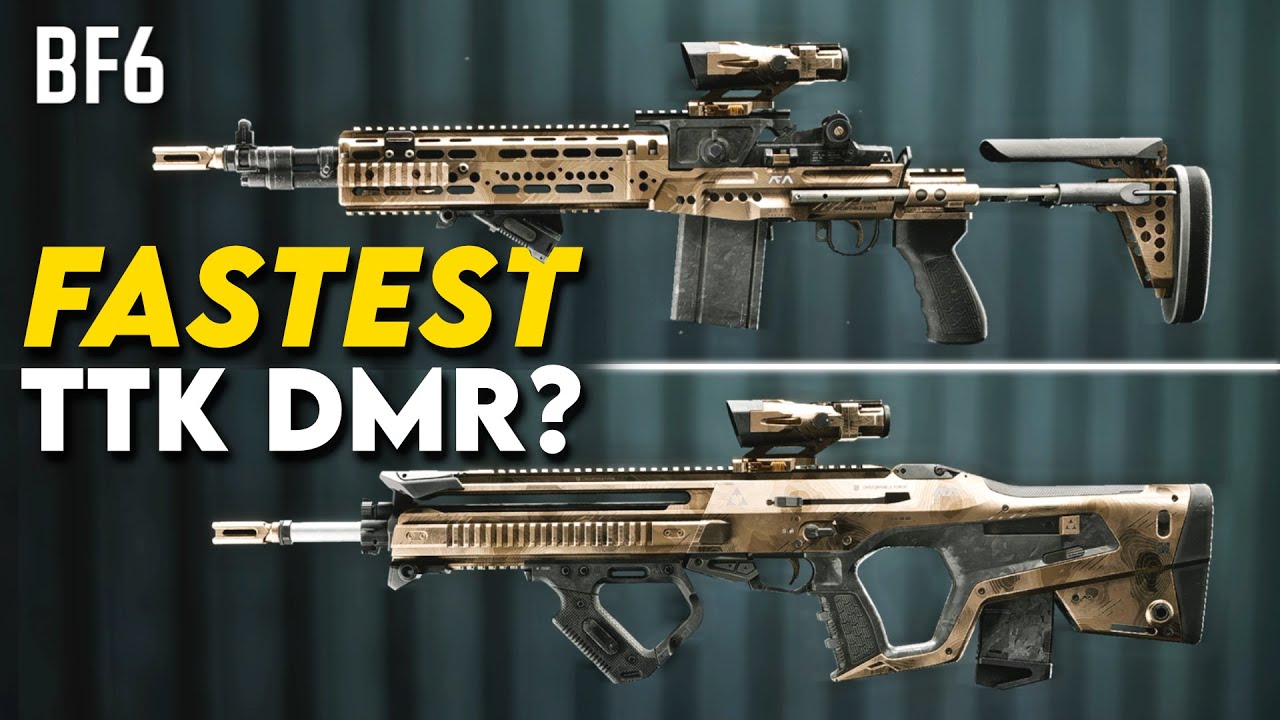 Сравнение TTK винтовок MARKSMAN в Battlefield 6 — какая винтовка DMR лучшая?