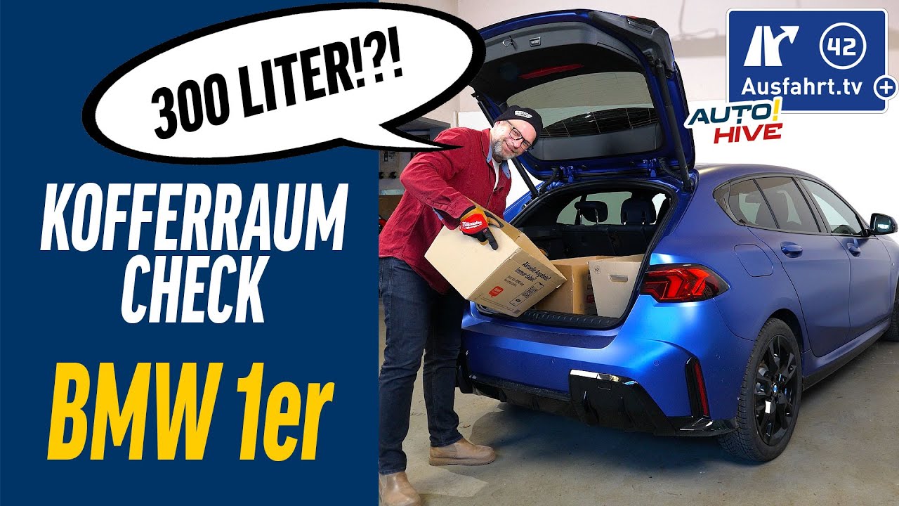 Kofferraum-Check: BMW 1er (F70) - was passt in den Kofferraum? Fahrrad? Leiter? Koffer? Taschen?