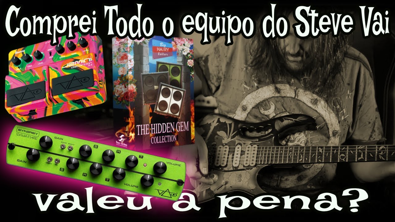 Comprei o equipo do Steve Vai
