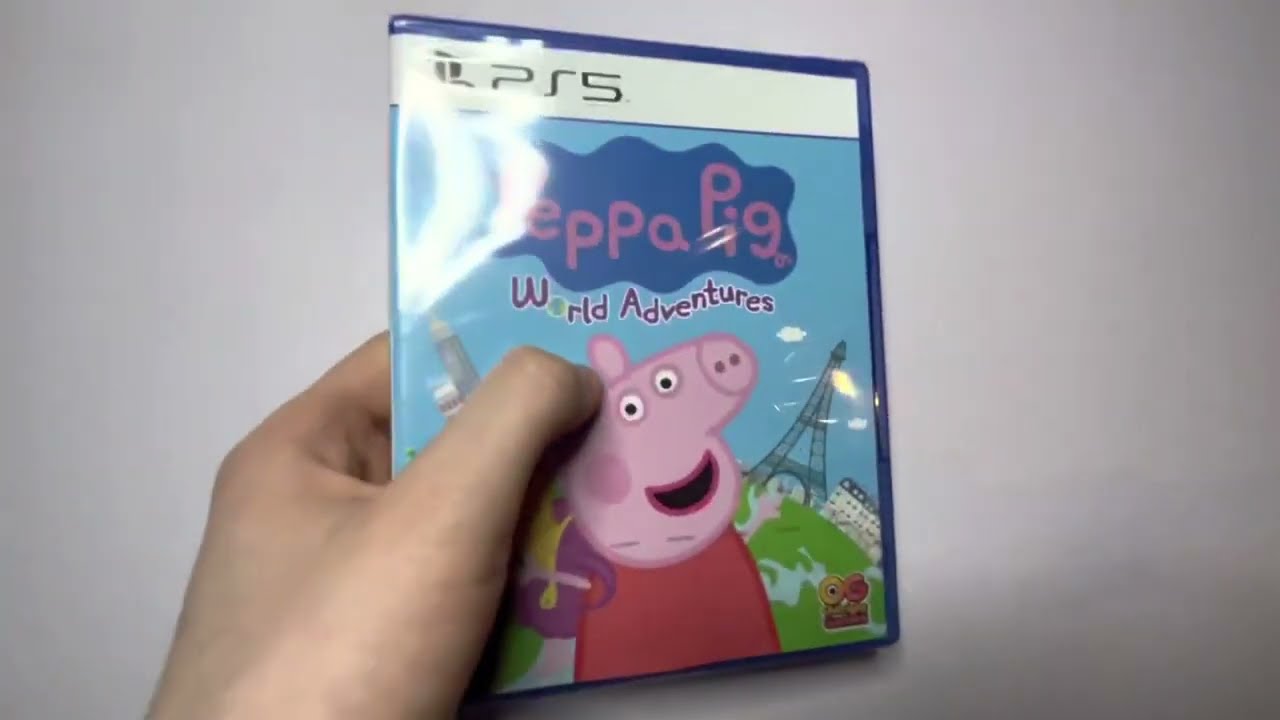 Peppa Pig World Adventures PlayStation 5 Game ASMR Unboxing With Text Captions!
