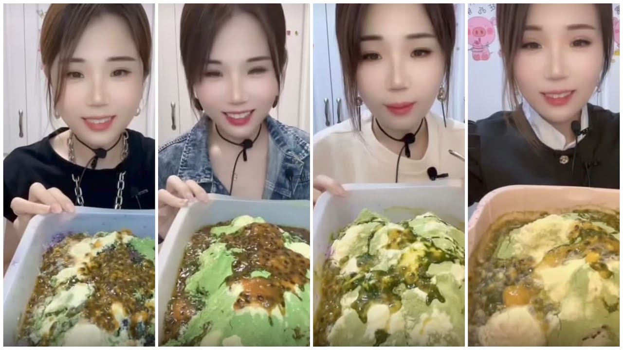 ASMR/POWDERY ICE WITH HEAVY PASSION FRUIT/ASMR ICE EATING