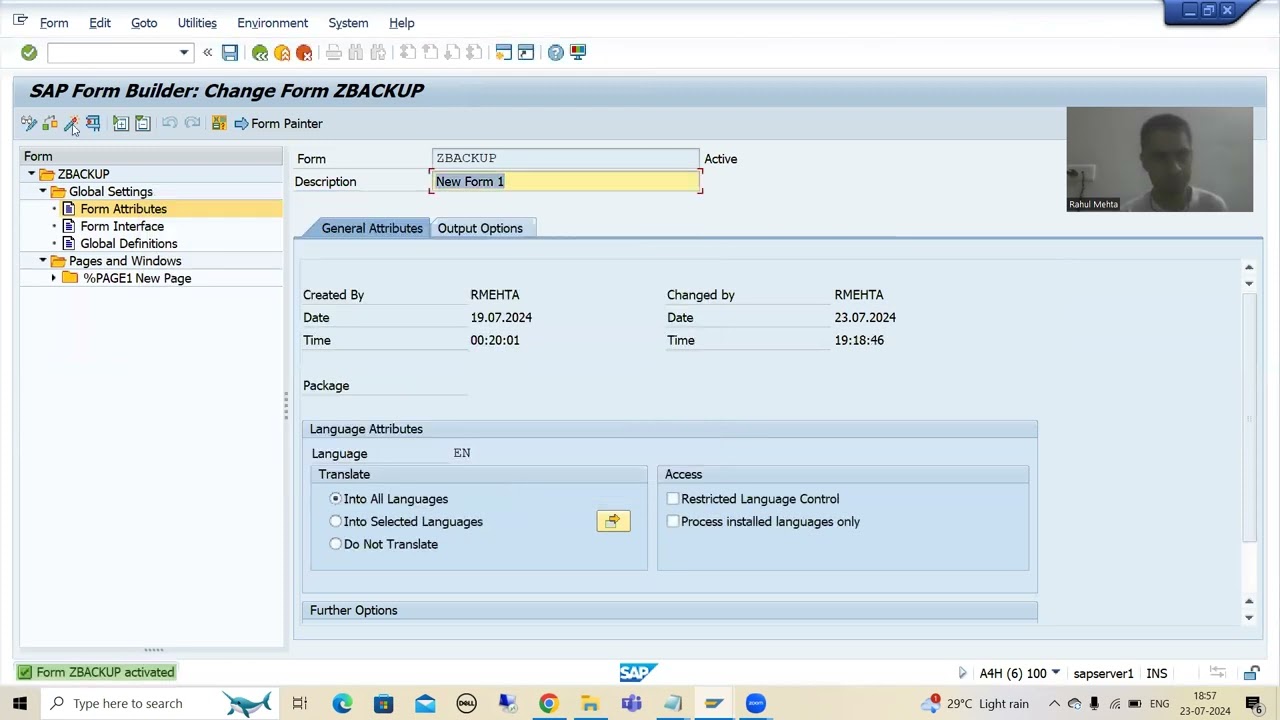121 - Additional ABAP Concepts - Smartforms - Version Management and Tracking of TR's Part2