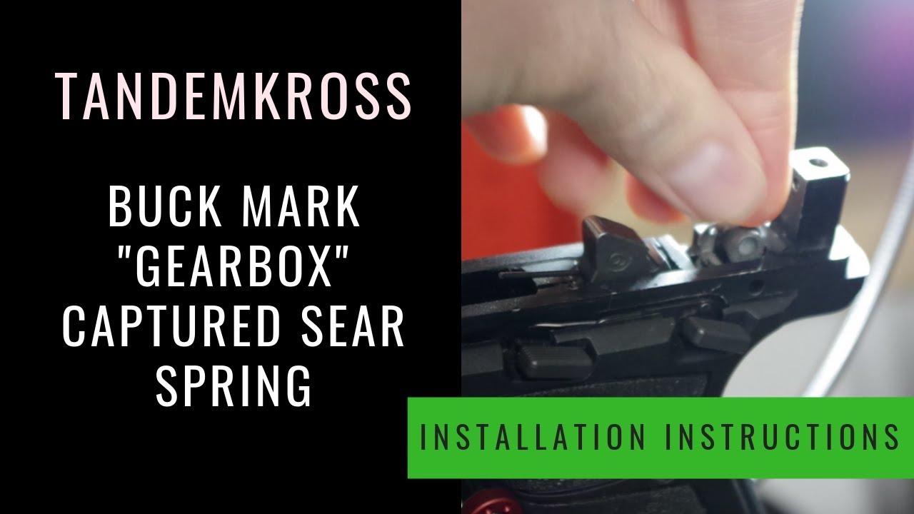 TANDEMKROSS — «Gearbox» — захваченная пружина шептала для Browning Buck Mark — установка и демонс...