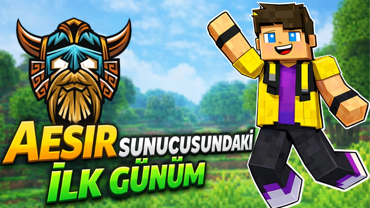 AESİR MC'DEKİ İLK GÜNÜM! - BedWars - Minecraft