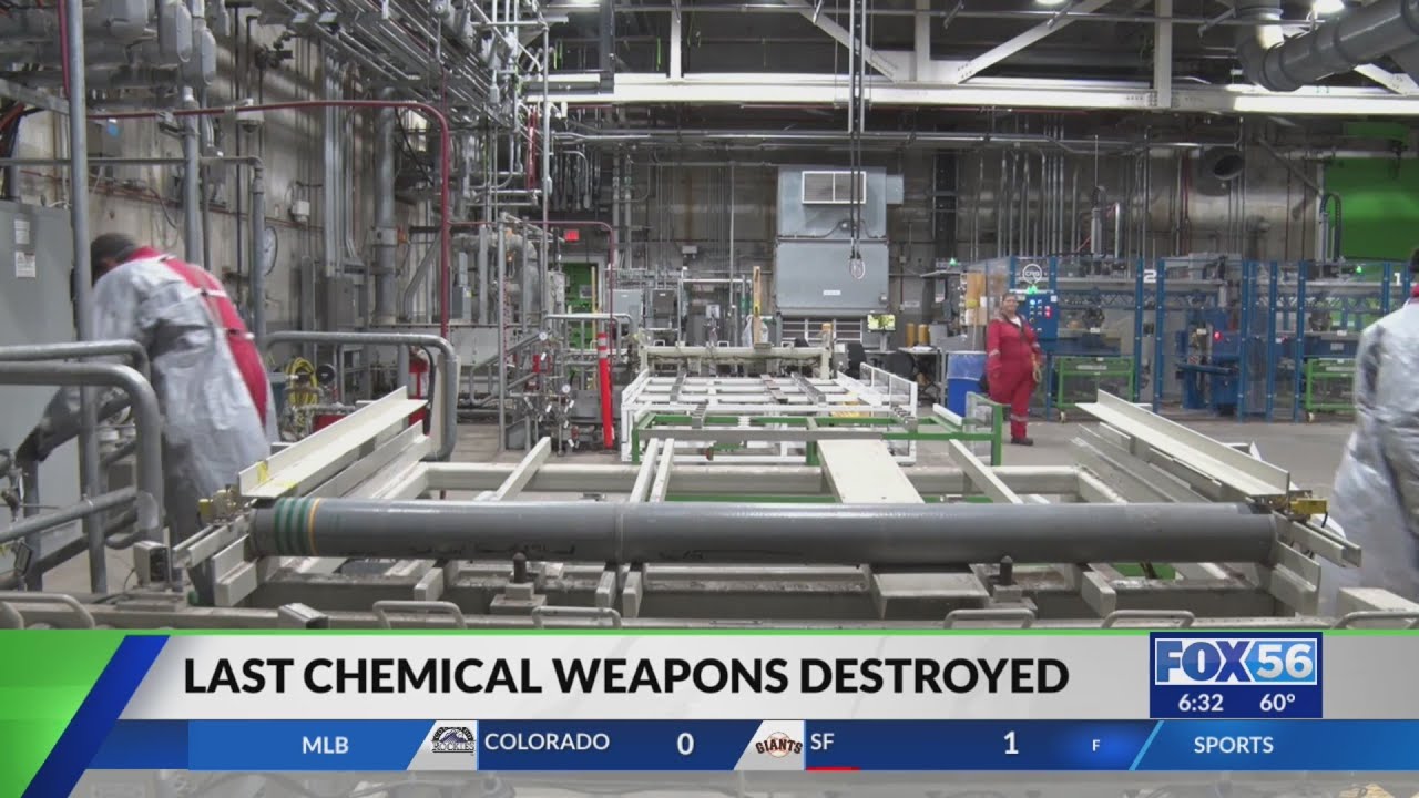 Last known chemical weapon destroyed at Blue Grass Army Depot