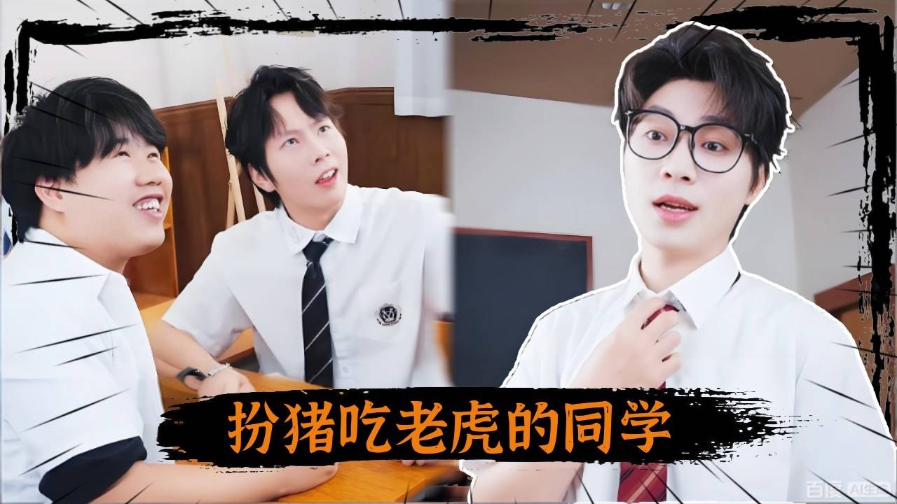 扮猪吃老虎的同学！同学掰手腕，没想到梁猛直接一对二！！！#抽象#搞笑 #搞笑视频#富二代