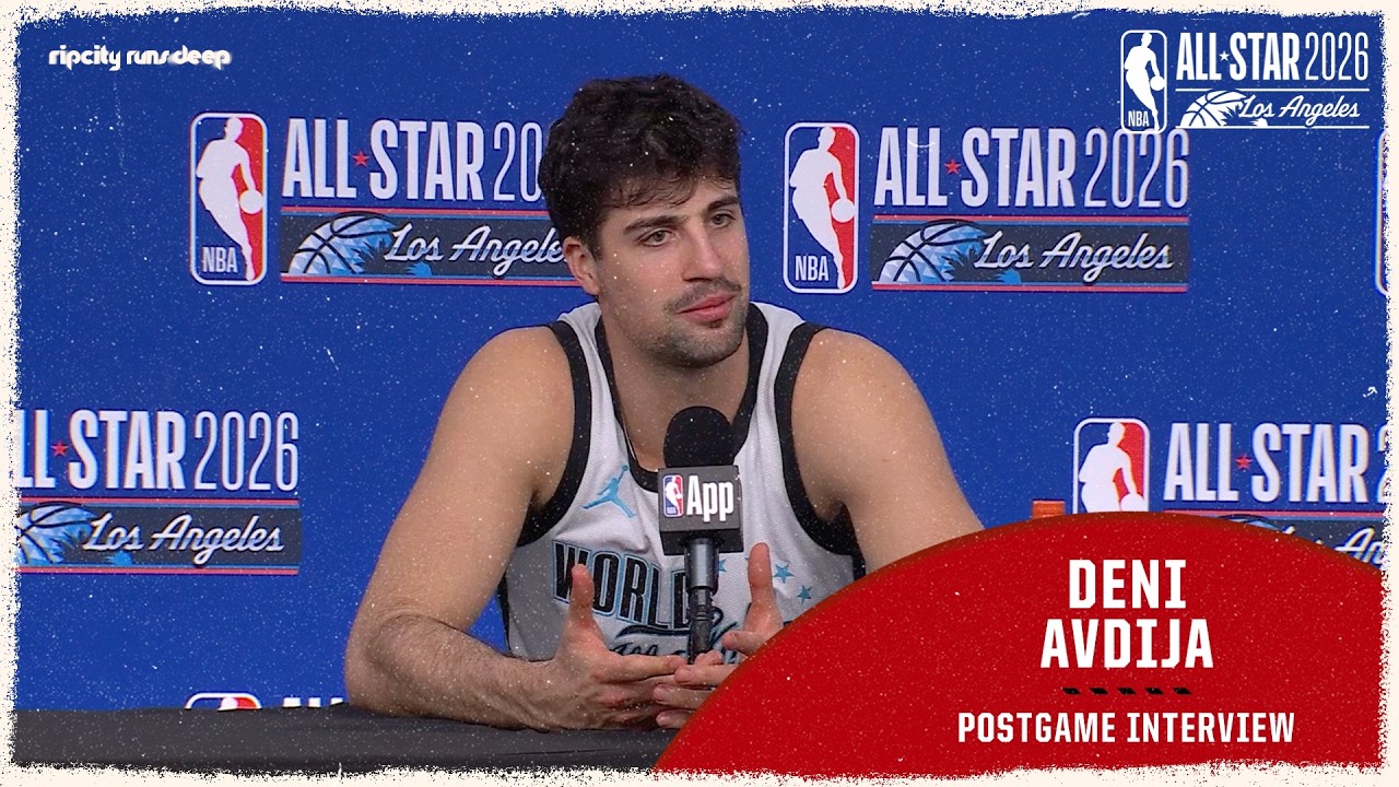 Deni Avdija NBA All-Star Postgame Interview | Team World | February 15, 2026