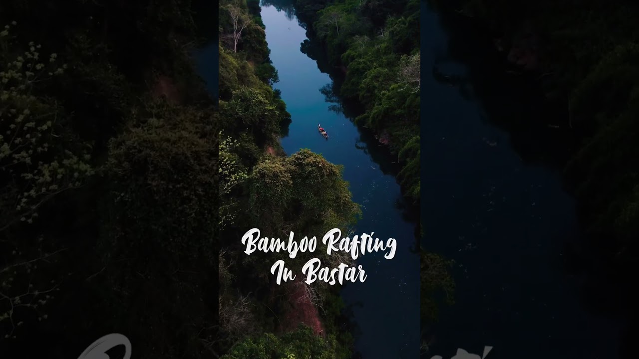 Bamboo Rafting in Bastar, Chhattisgarh!🎋🌊 #travel #chhattisgarh