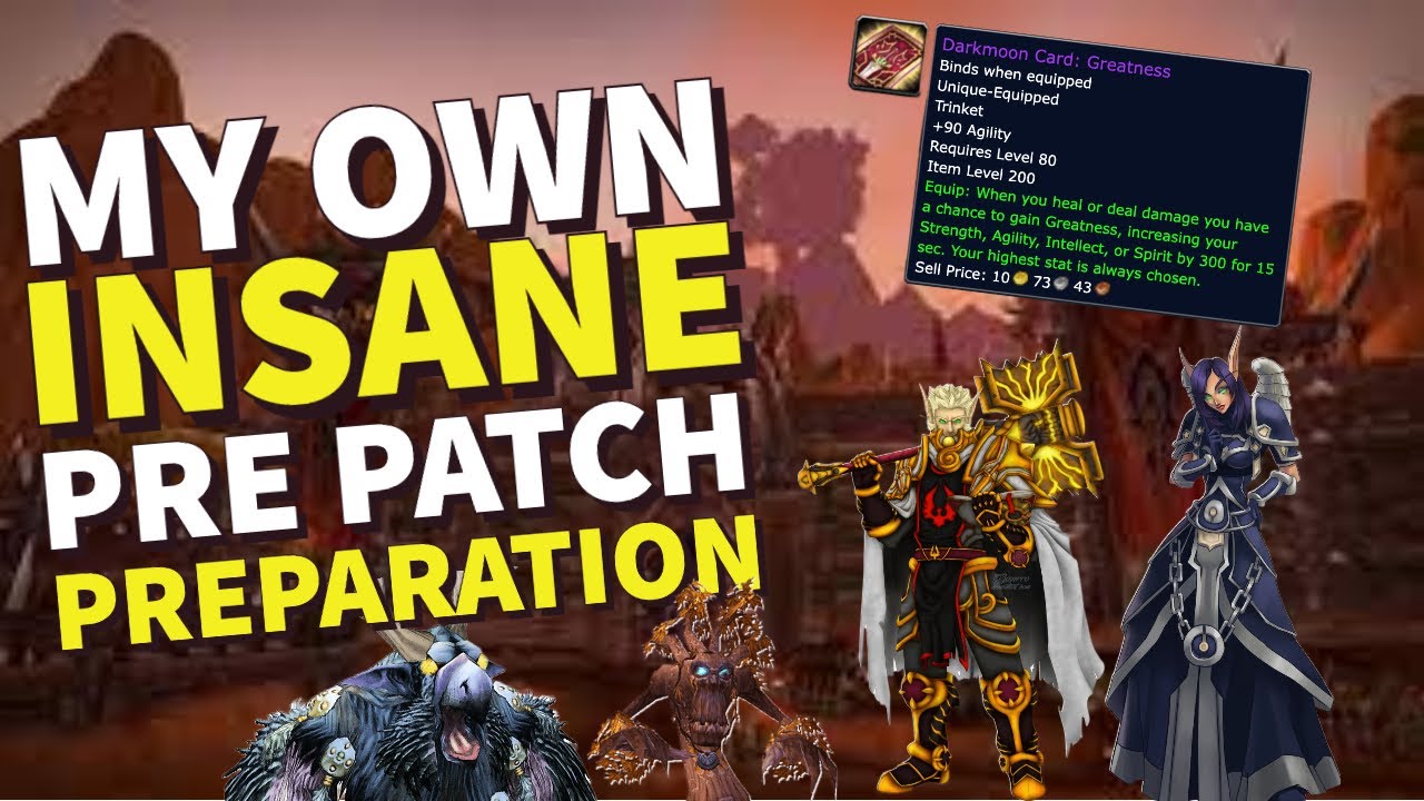 The EXTREME lengths I am going to for the WOTLK Classic Pre Patch!