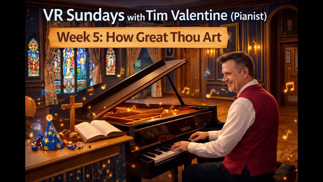 VR Sundays with Tim Valentine (Pianist) — Week 5: How Great Thou Art