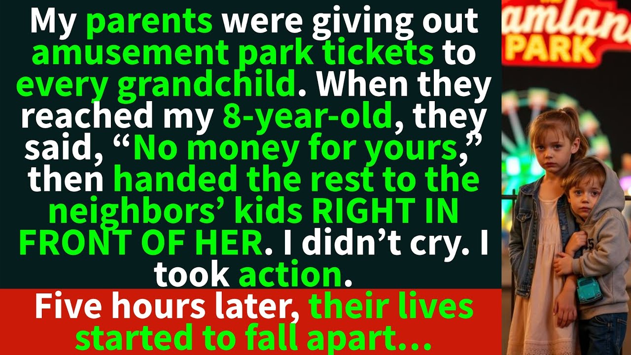 My parents told my kids “NO MONEY FOR TICKETS”, while giving them out to neighbors…